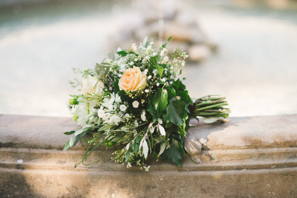 rustic bridal bouquet Florence Tuscany 