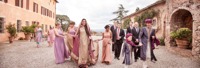 Pakistani wedding Villa Catignano Siena Tuscany