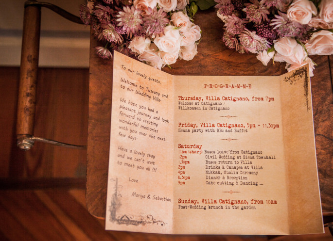 wedding stationery ideas tuscany