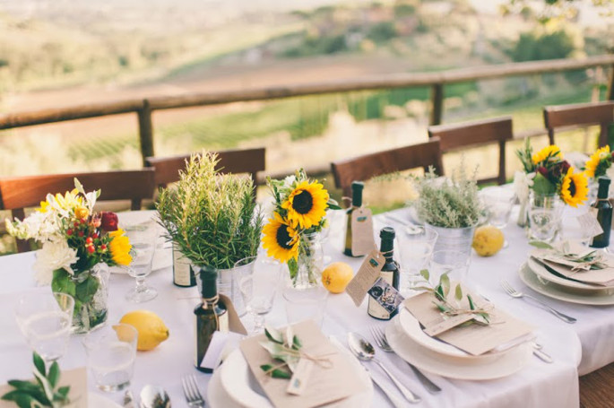 rustic tuscan centerpiece ideas