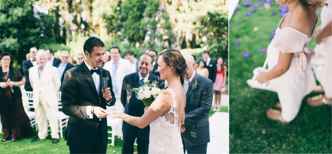 rustic wedding ceremony Tuscany