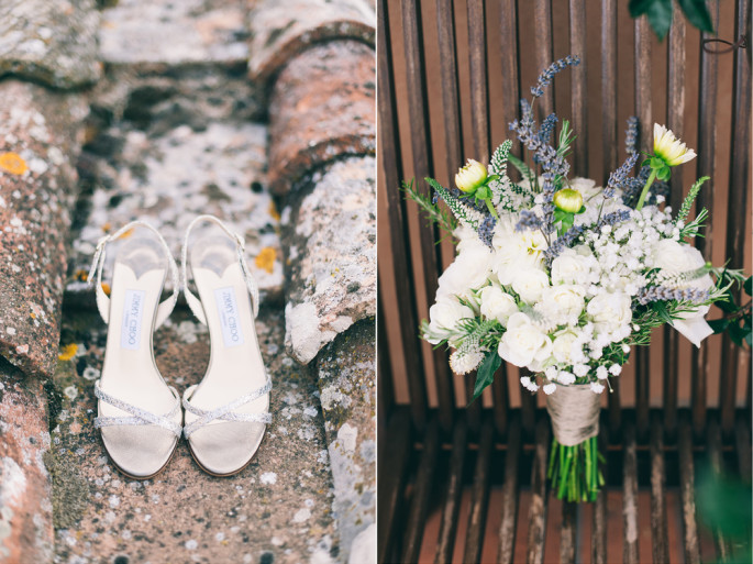rustic bridal bouquet Florence Tuscany