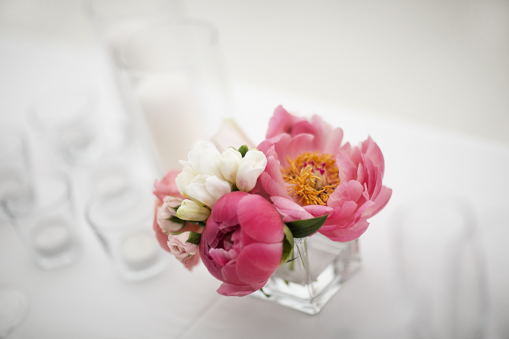 pink wedding centertable ideas