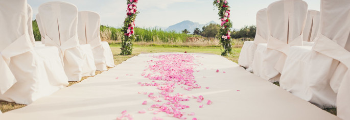 ceremony flowers wedding in Sardinia