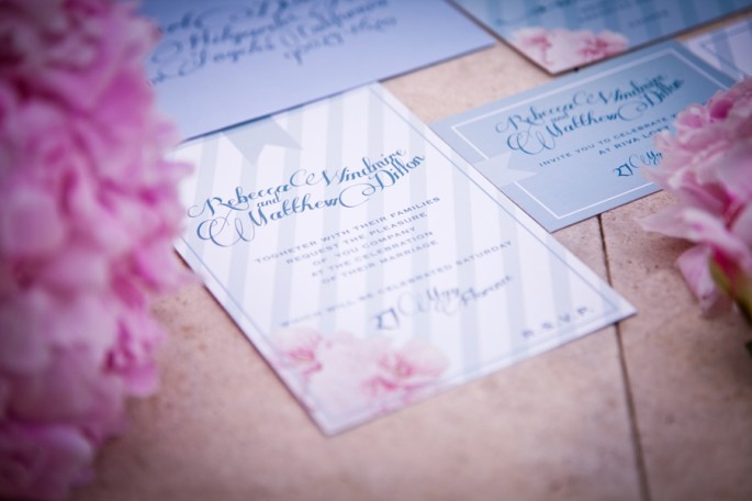 chevron wedding stationery ideas