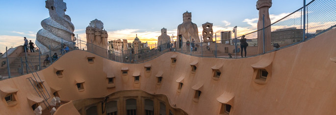 Pedrera Roof Barcelona Spain