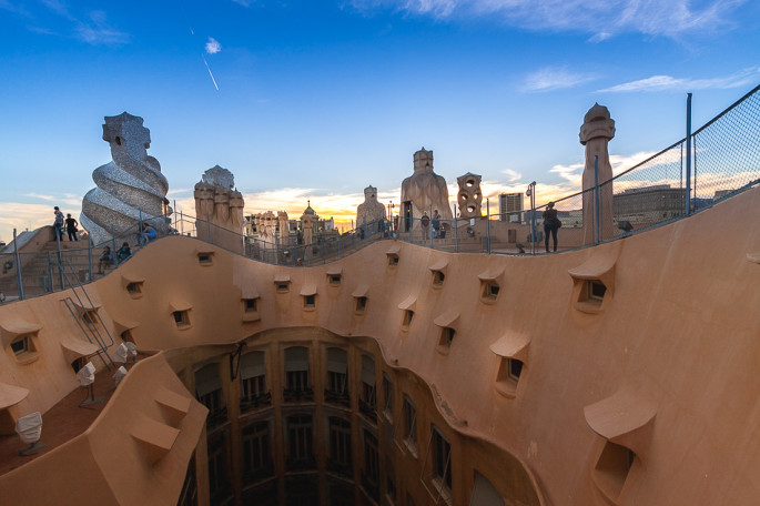 Pedrera Roof Barcelona Spain