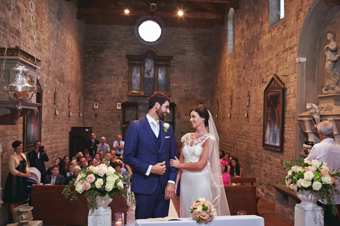 wedding church decor Florence Tuscany