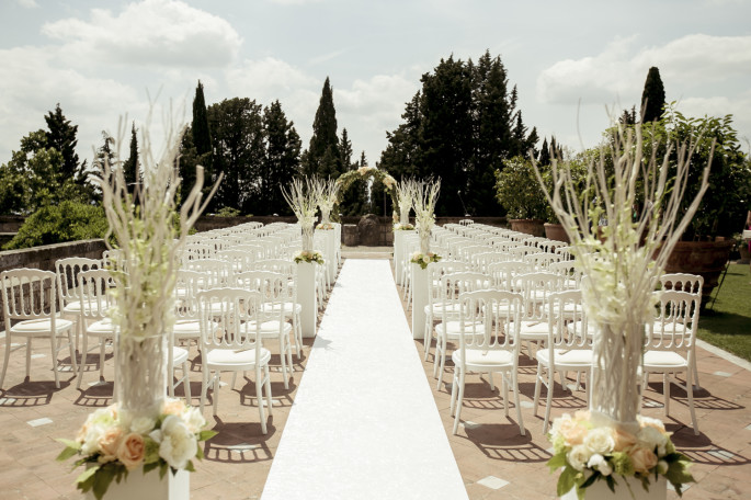 wedding Flowers Vincigliata Florence Tuscany