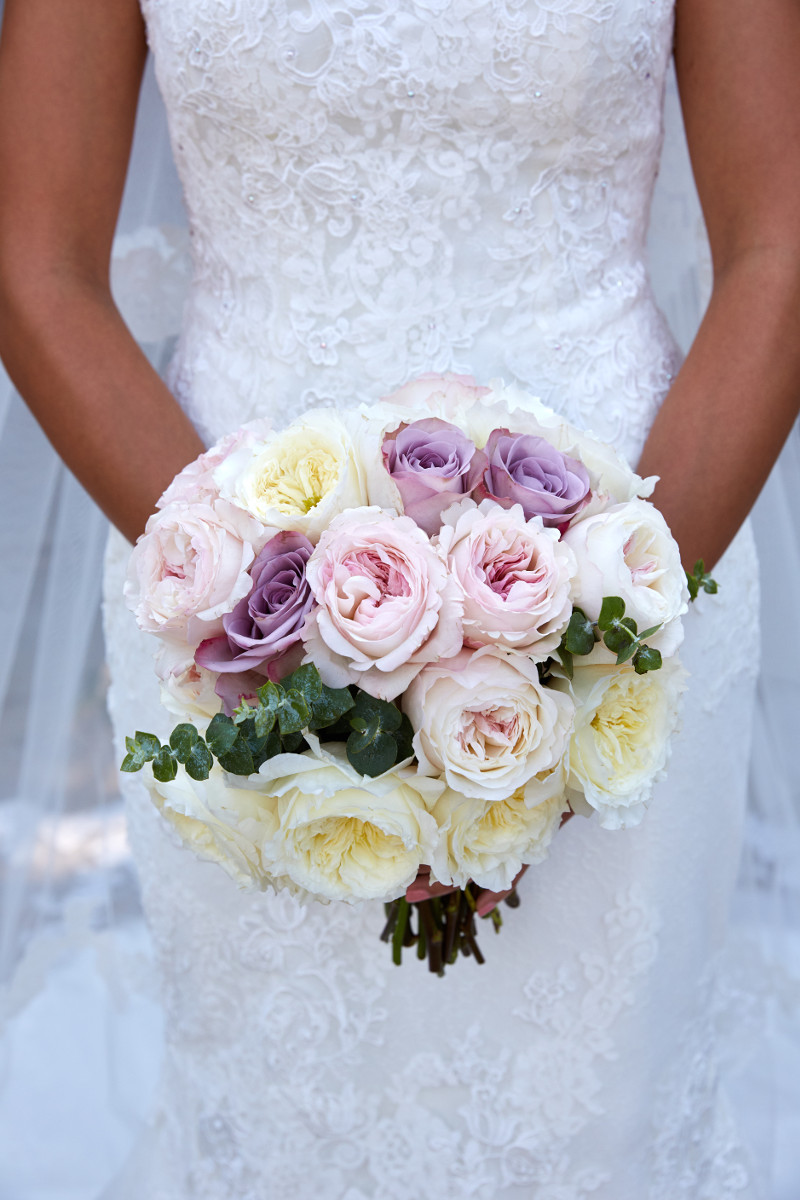 Bridal bouquet David Austin roses Tuscany Flowers