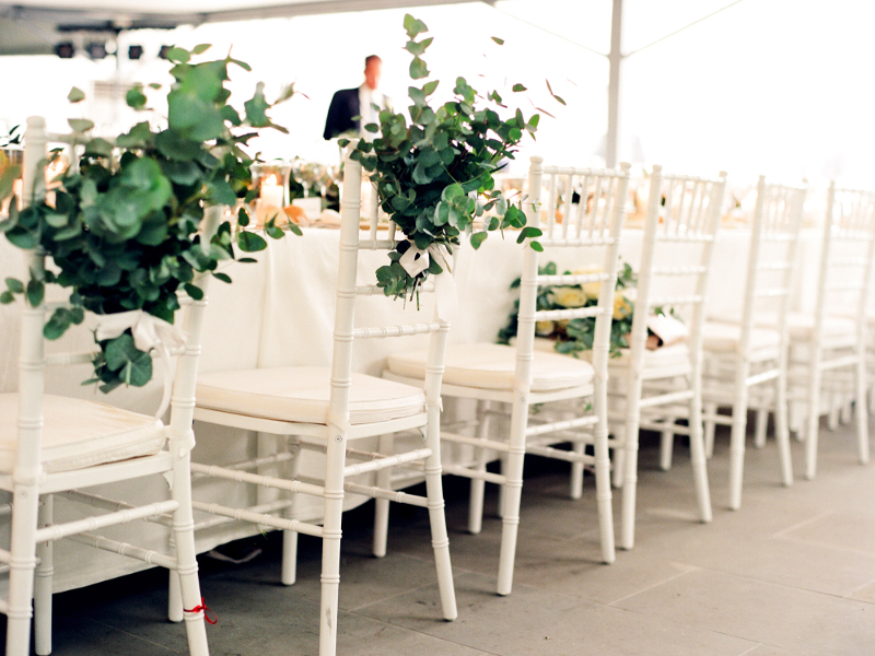 bride and groom chair decor