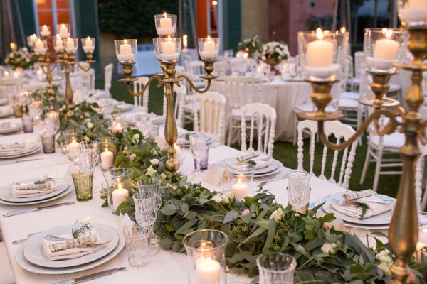 wedding tablescape decor Florence Tuscany