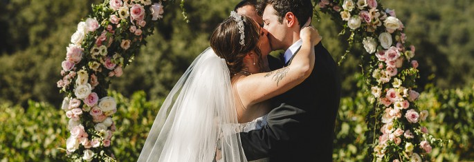 Wedding arch Florence Italy